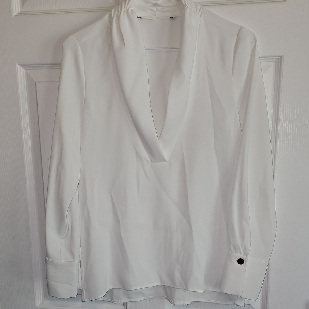 Elegant White Women's Blouse